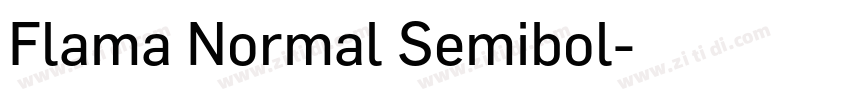 Flama Normal Semibol字体转换